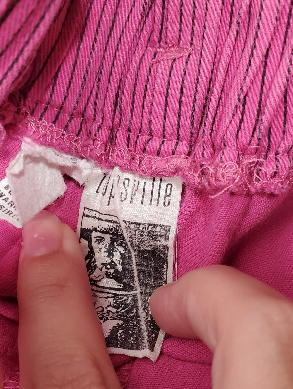 Rare Vtg Girls Pink Corduroy Overalls - Classic Bib Jumpsuit 90s Paper Tag - Picture 6 of 8